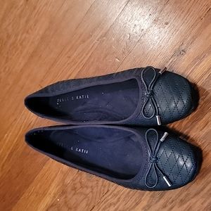 Kelly & Katie navy flats size 8